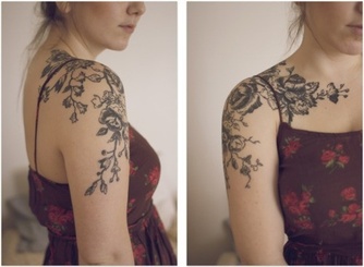 Rose Garden Tattoo Design Picture