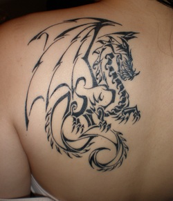 Easy Dragon Tattoo Design Picture