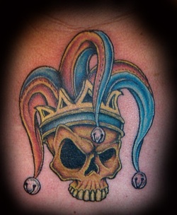 Jester Skull Tattoo Design Picture