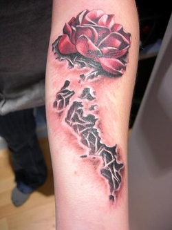 Gothic Rose Tattoo Design Picture