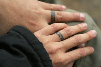 Wedding Band Ring Tattoo Design Picture