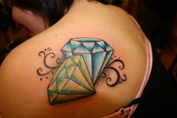 Diamond Tattoo Design for Women Picture