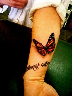 Butterfly Arm Tattoo Design Picture