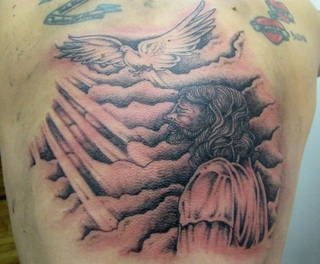 Religious Dove Tattoo Design Picture