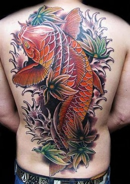 Koi Fish Tattoo Design for Men Picture
