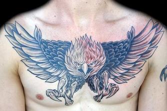 Eagle tattoo design for chest picture