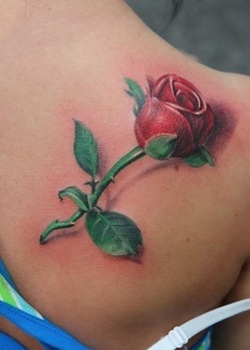 Red Rose Tattoo Design Picture