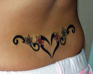 Cute Lower Back Tattoo Design Picture