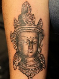 Buddha Tattoo Design on Arm Picture