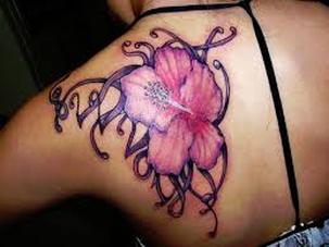 Hawaiian Hibiscus Tattoo Design Picture