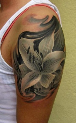 Lily Tattoo Design for Men Picture
