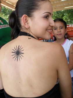 Black Sun Tattoo Design Picture