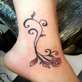 Ankle Tattoo Design for Girls Picture
