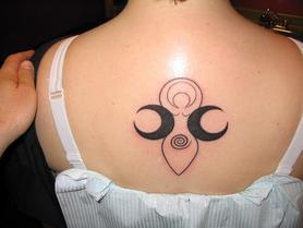 Moon Goddess Tattoo Design Picture