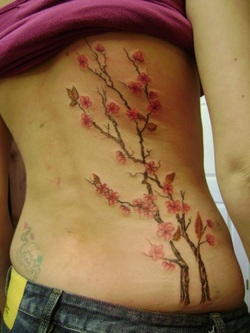Japanese Cherry Blossom Tattoo Design Picture