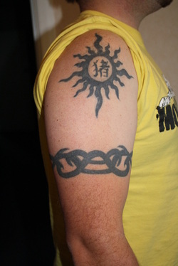 Japanese Sun Tattoo Design Picture