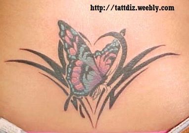 Tribal Butterfly Tattoo Design Picture