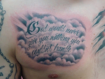 Cloud Tattoo Design for Chest Picture
