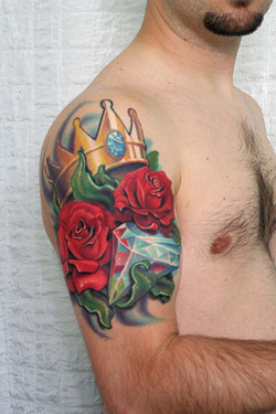 Floral Tattoo Design for Men Picture