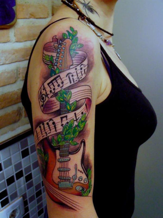 Music Tattoo Designs for Women Picture