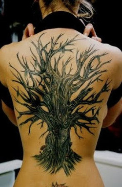 Gothic Tree Tattoo Design Picture