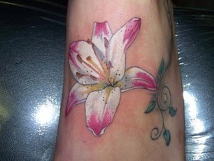Tiger Lily Tattoo Design Picture