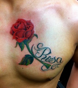 Big Rose Tattoo Design Picture