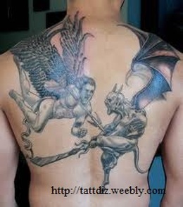 Angel and Devil Tattoo Designs Picture