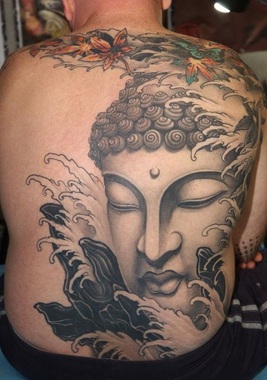 Buddha Tattoo Design for Back Picture