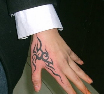Tribal Hand Tattoo Design Picture
