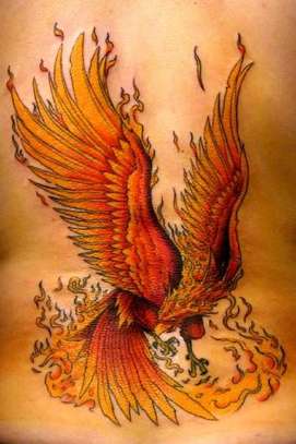 Rising Phoenix Tattoo Design Picture