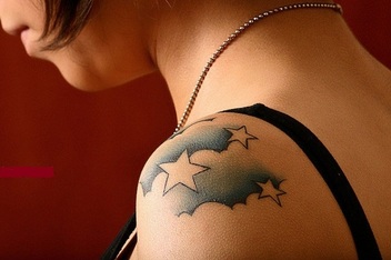 Star Cloud Tattoo Design Picture