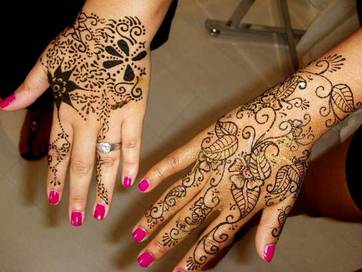Traditional Indian Henna Tattoo Design Picture