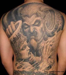 Evil Angel Tattoo Designs Picture