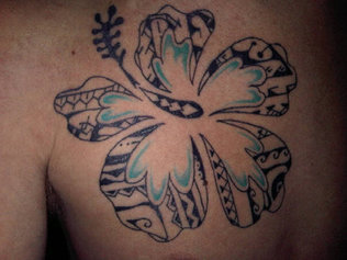 Maori Flower Tattoo Design Picture