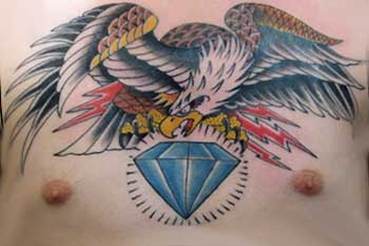 Old school eagle tattoo design picture