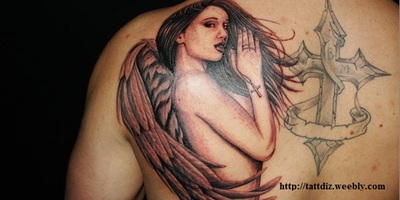 Praying Angel Tattoo Designs Picture