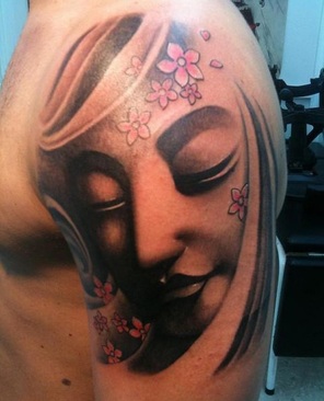 Buddha Face Tattoo Design Picture