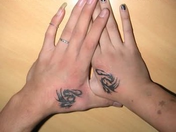Dragon Tattoo Design for Hand Picture