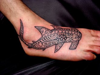 Maori Foot Tattoo Design Picture