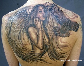 Female Angel Tattoo Designs Picture