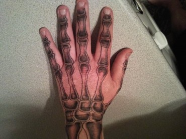 Skeleton Hand Tattoo Design Picture