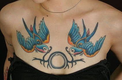 Blue Bird Tattoo Design Picture