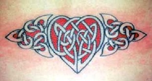 Celtic Heart Tattoo Design Picture
