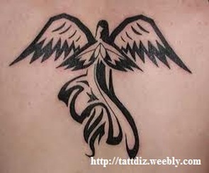 Tribal Angel Tattoo Designs Picture