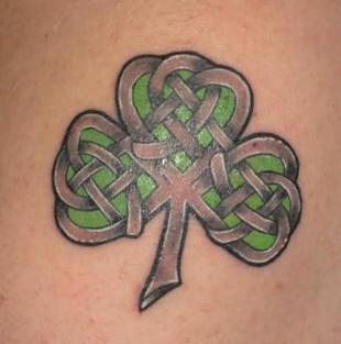 Celtic Shamrock Tattoo Design Picture