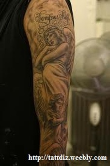 Angel Sleeve Tattoo Designs Picture