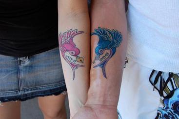 Love Bird Tattoo Design Picture