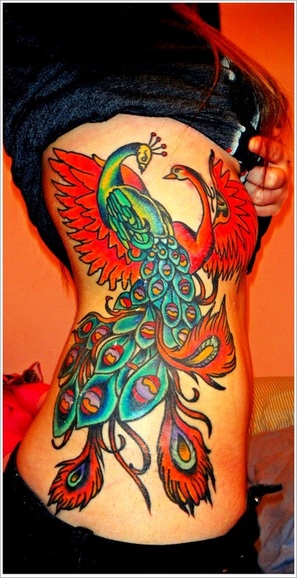 Peacock Bird Tattoo Design Picture