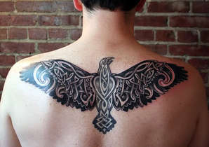 Celtic Bird Tattoo Design Picture